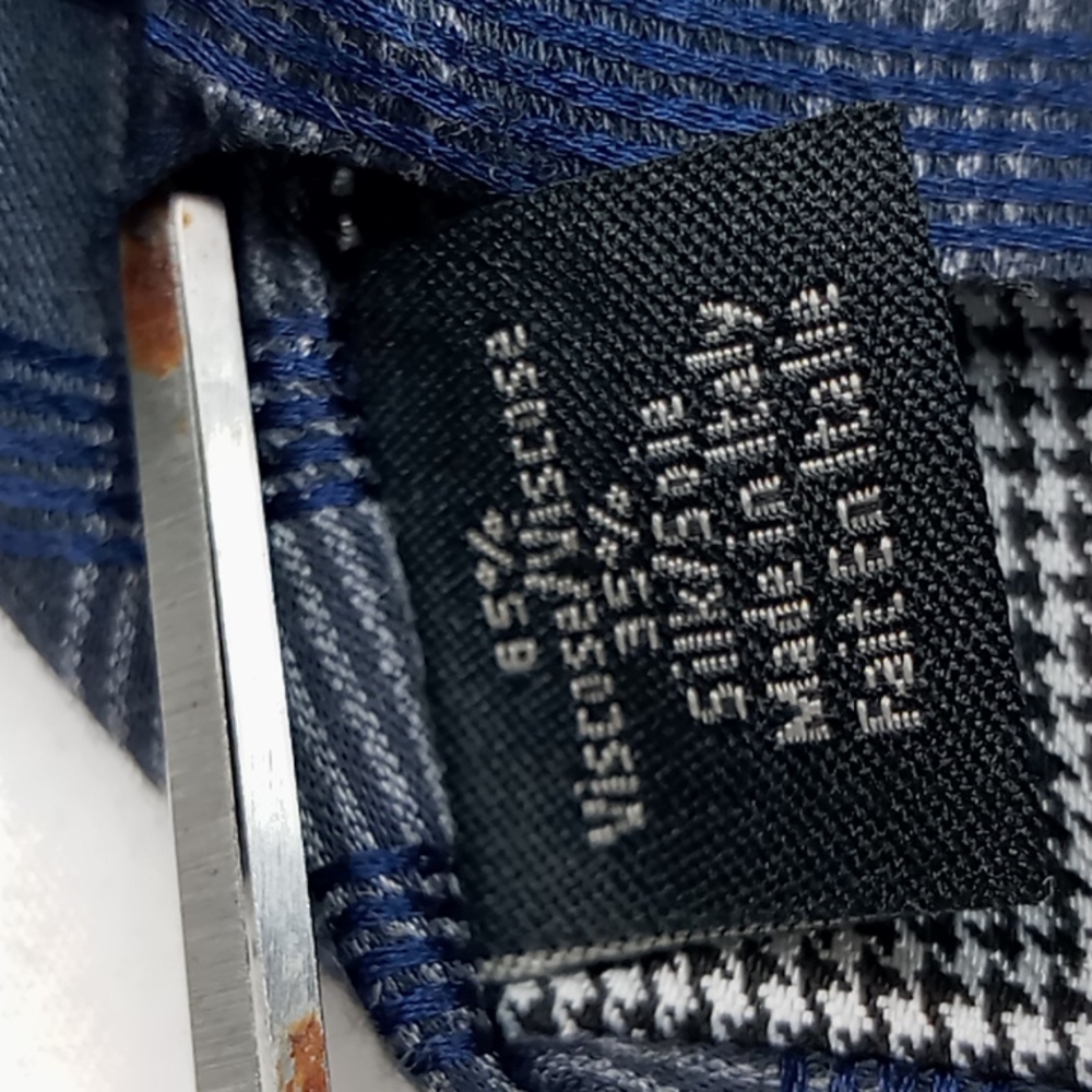 John Varvatos Navy/Gray Diagonal Stripe Tie - Picture 4 of 9